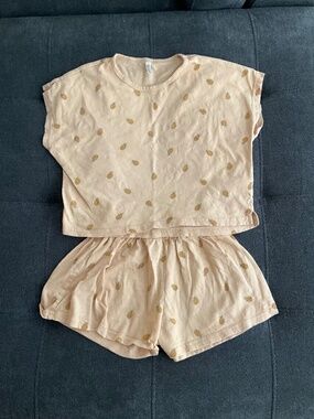 EUC Rylee & Cru Pineapple Short Set Size 4-5